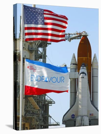 The Final Mission of Space Shuttle Endeavour Sts-134 on Pad 39A at Cape Canaveral, Florida, Usa-Maresa Pryor-Stretched Canvas