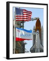 The Final Mission of Space Shuttle Endeavour Sts-134 on Pad 39A at Cape Canaveral, Florida, Usa-Maresa Pryor-Framed Photographic Print