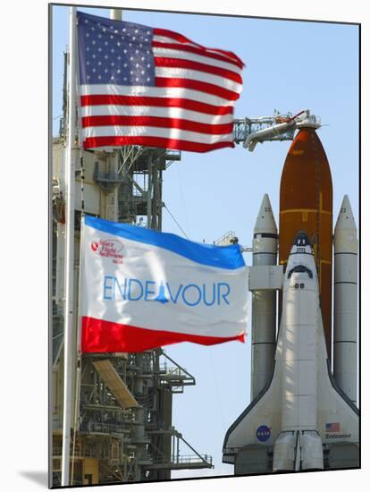 The Final Mission of Space Shuttle Endeavour Sts-134 on Pad 39A at Cape Canaveral, Florida, Usa-Maresa Pryor-Mounted Photographic Print