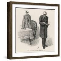 The Final Problem, Holmes and His Arch-Enemy-null-Framed Art Print