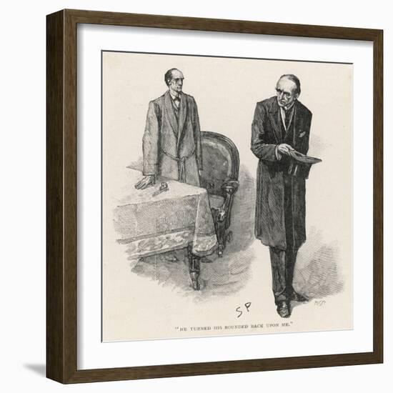 The Final Problem, Holmes and His Arch-Enemy-null-Framed Art Print