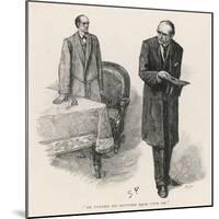 The Final Problem, Holmes and His Arch-Enemy-null-Mounted Art Print