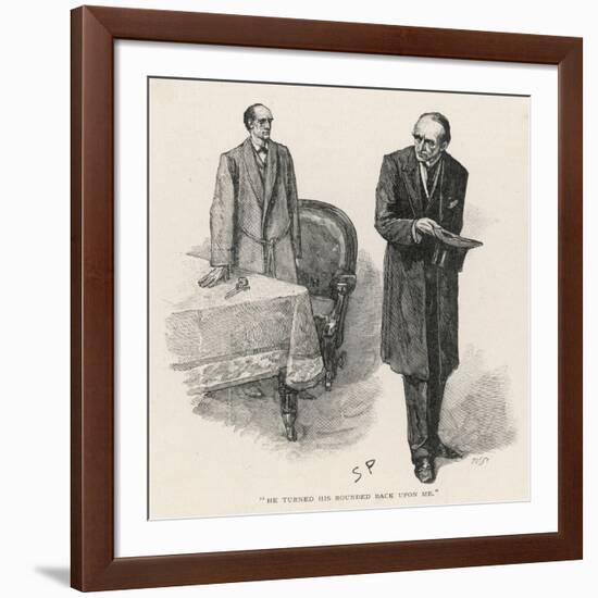 The Final Problem, Holmes and His Arch-Enemy-null-Framed Art Print