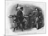 The Final Problem, Holmes Shows Watson His Bleeding Knuckles-null-Mounted Art Print