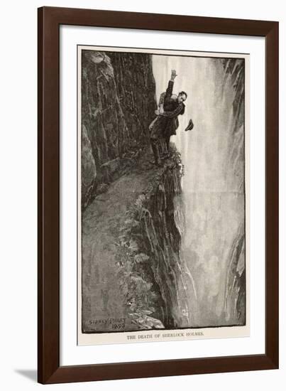 The Final Problem the Death of Sherlock Holmes-Sidney Paget-Framed Photographic Print