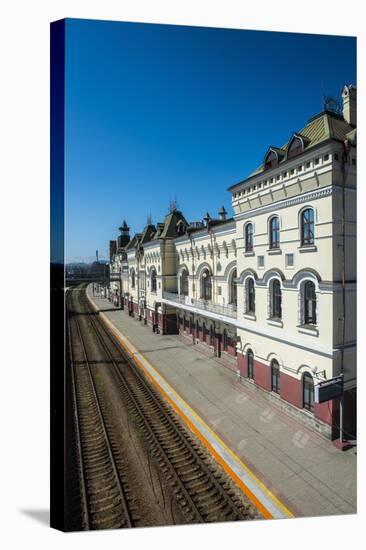 The Final Railway Station of the Trans-Siberian Railway in Vladivostok, Russia, Eurasia-Michael Runkel-Stretched Canvas