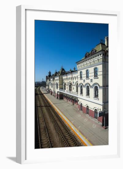 The Final Railway Station of the Trans-Siberian Railway in Vladivostok, Russia, Eurasia-Michael Runkel-Framed Photographic Print