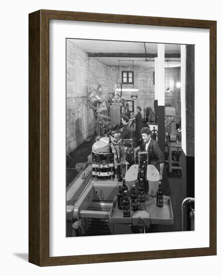 The Final Stages of Bottling Whisky at Wiley and Co, Sheffield, South Yorkshire, 1960-Michael Walters-Framed Photographic Print