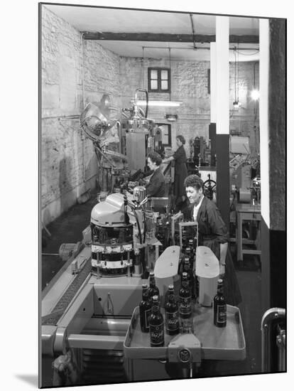 The Final Stages of Bottling Whisky at Wiley and Co, Sheffield, South Yorkshire, 1960-Michael Walters-Mounted Photographic Print