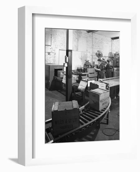 The Final Stages of Bottling Whisky at Wiley and Co, Sheffield, South Yorkshire, 1960-Michael Walters-Framed Photographic Print