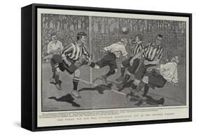 The Final Tie for the Football Association Cup at the Crystal Palace-Frank Gillett-Framed Stretched Canvas