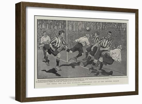 The Final Tie for the Football Association Cup at the Crystal Palace-Frank Gillett-Framed Giclee Print