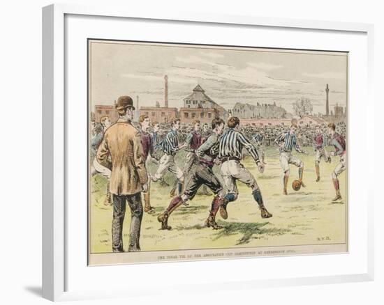 The Final Tie of the Association Cup Competition at Kennington Oval, 1892-null-Framed Giclee Print