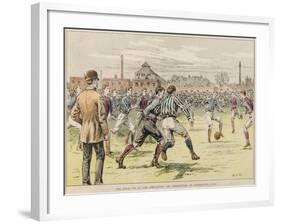 The Final Tie of the Association Cup Competition at Kennington Oval, 1892-null-Framed Giclee Print