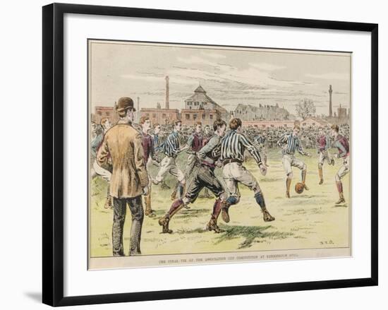 The Final Tie of the Association Cup Competition at Kennington Oval, 1892-null-Framed Giclee Print