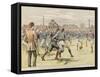 The Final Tie of the Association Cup Competition at Kennington Oval, 1892-null-Framed Stretched Canvas