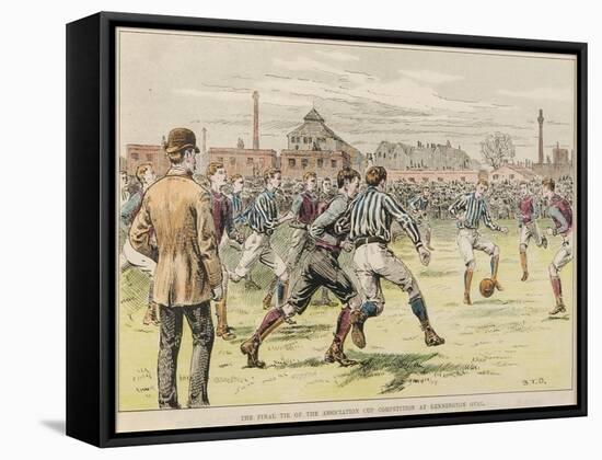 The Final Tie of the Association Cup Competition at Kennington Oval, 1892-null-Framed Stretched Canvas