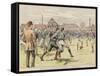 The Final Tie of the Association Cup Competition at Kennington Oval, 1892-null-Framed Stretched Canvas