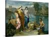The Finding of Moses, 1638-Nicolas Poussin-Stretched Canvas