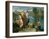 The Finding of Moses, 1638-Nicolas Poussin-Framed Giclee Print