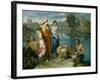 The Finding of Moses, 1638-Nicolas Poussin-Framed Giclee Print