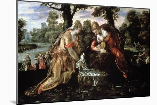 The Finding of Moses, 1651-Jacopo Tintoretto-Mounted Giclee Print