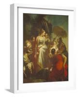 The Finding of Moses, 1730S-Giovanni Battista Crosato-Framed Giclee Print