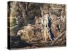 The Finding of Moses, 17th Century Tapestry Based on Cartoons by Simon Vouet-null-Stretched Canvas