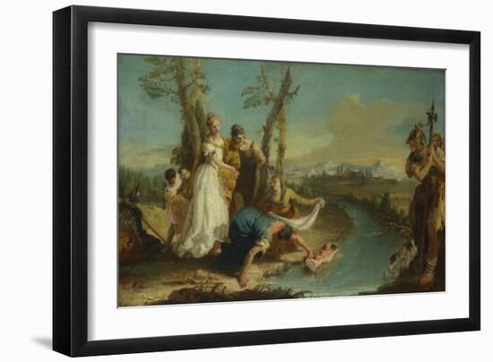 The Finding of Moses, after 1740-Francesco Zugno-Framed Giclee Print