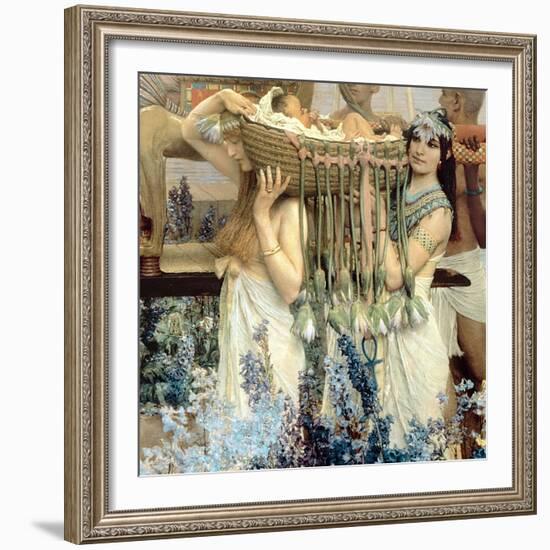 The Finding of Moses by Pharaoh's Daughter, 1904 (Detail)-Sir Lawrence Alma-Tadema-Framed Giclee Print