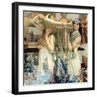 The Finding of Moses by Pharaoh's Daughter, 1904 (Detail)-Sir Lawrence Alma-Tadema-Framed Giclee Print