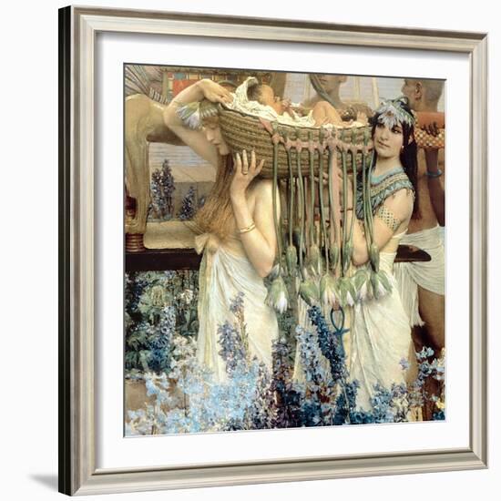 The Finding of Moses by Pharaoh's Daughter, 1904 (Detail)-Sir Lawrence Alma-Tadema-Framed Giclee Print