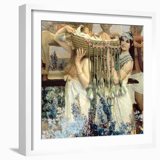 The Finding of Moses by Pharaoh's Daughter, 1904 (Detail)-Sir Lawrence Alma-Tadema-Framed Giclee Print
