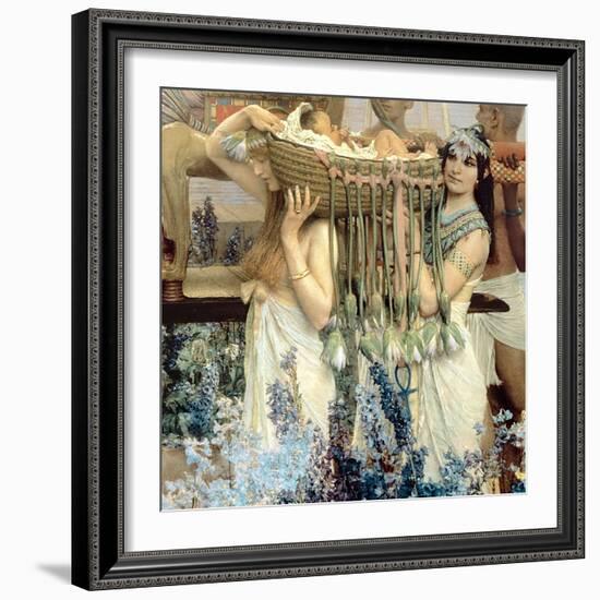 The Finding of Moses by Pharaoh's Daughter, 1904 (Detail)-Sir Lawrence Alma-Tadema-Framed Giclee Print