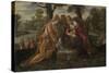 The Finding of Moses, c.1555-75-Jacopo Robusti Tintoretto-Stretched Canvas