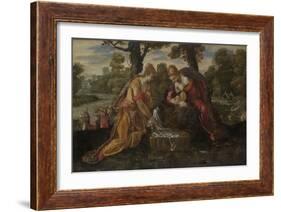 The Finding of Moses, c.1555-75-Jacopo Robusti Tintoretto-Framed Giclee Print