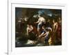 The Finding of Moses, c.1685-1690-Luca Giordano-Framed Giclee Print