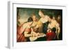 The Finding of Moses (Oil on Canvas)-Pietro Liberi-Framed Giclee Print