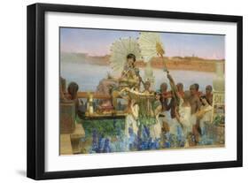 The Finding of Moses-Lawrence Alma-Tadema-Framed Giclee Print