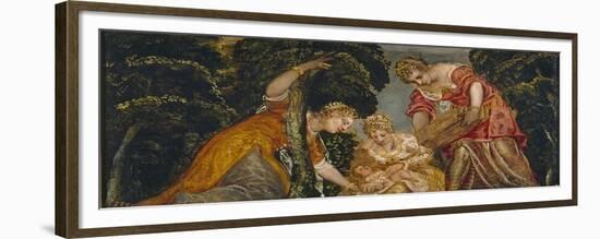 The Finding of Moses-Jacopo Tintoretto-Framed Giclee Print