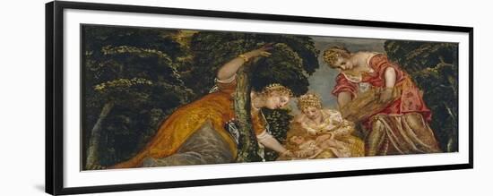 The Finding of Moses-Jacopo Tintoretto-Framed Giclee Print