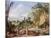 The Finding of Moses-Bartholomeus Breenbergh-Stretched Canvas