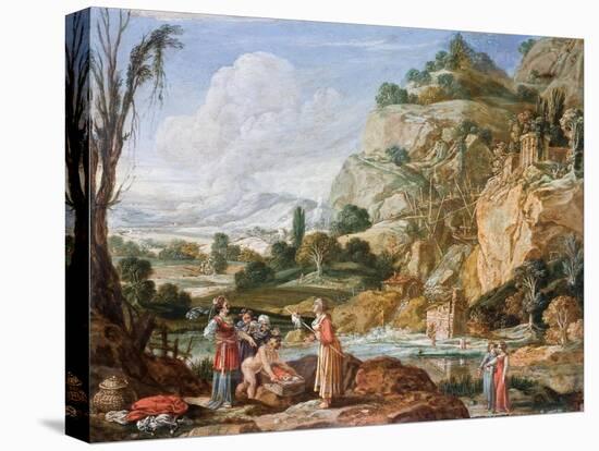 The Finding of Moses-Bartholomeus Breenbergh-Stretched Canvas