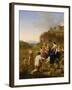 The Finding of Moses-Cornelis Van Poelenburgh Or Poelenburch-Framed Giclee Print