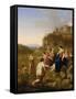 The Finding of Moses-Cornelis Van Poelenburgh Or Poelenburch-Framed Stretched Canvas