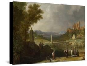 The Finding of the Infant Moses by Pharaoh's Daughter, 1636-Bartholomeus Breenbergh-Stretched Canvas