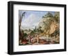 The Finding of the Infant Moses by Pharaoh's Daughter, 17th Century-Bartholomeus Breenbergh-Framed Giclee Print