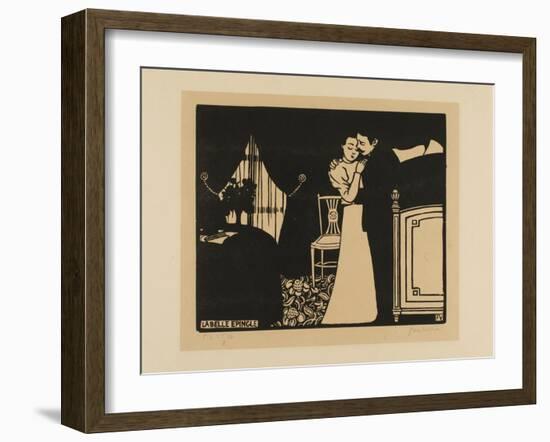 The Fine Pin, Plate Three from Intimacies, 1898-Felix Edouard Vallotton-Framed Giclee Print