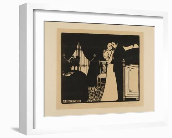 The Fine Pin, Plate Three from Intimacies, 1898-Felix Edouard Vallotton-Framed Giclee Print