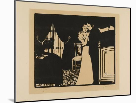 The Fine Pin, Plate Three from Intimacies, 1898-Felix Edouard Vallotton-Mounted Giclee Print